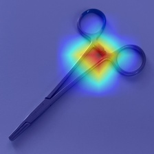 Needle holder crop predicted as closed