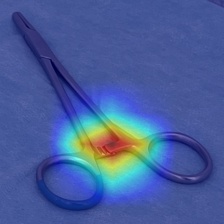 Needle holder oblique crop predicted as closed